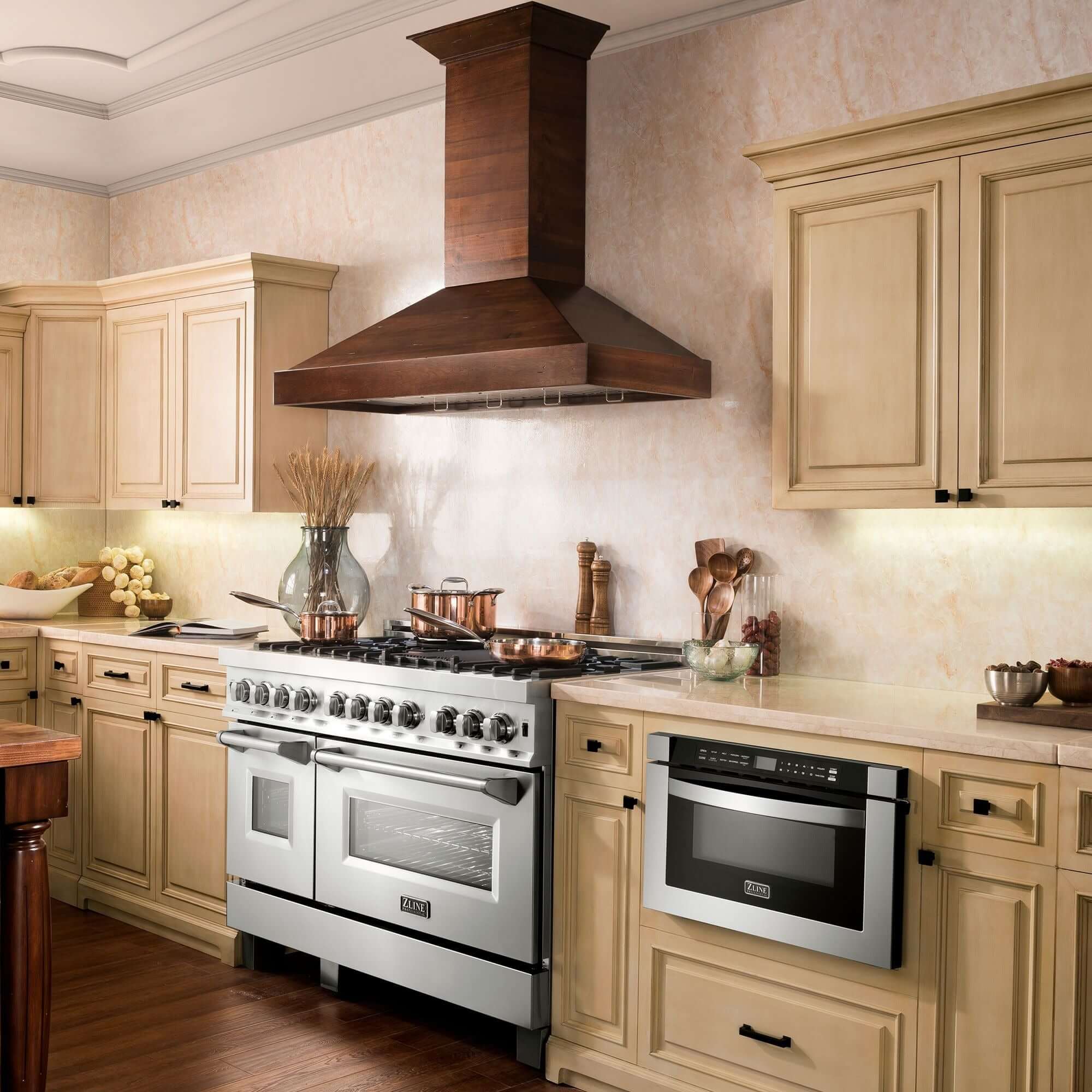 Wood Range Hoods - Rustic Kitchen & Bath