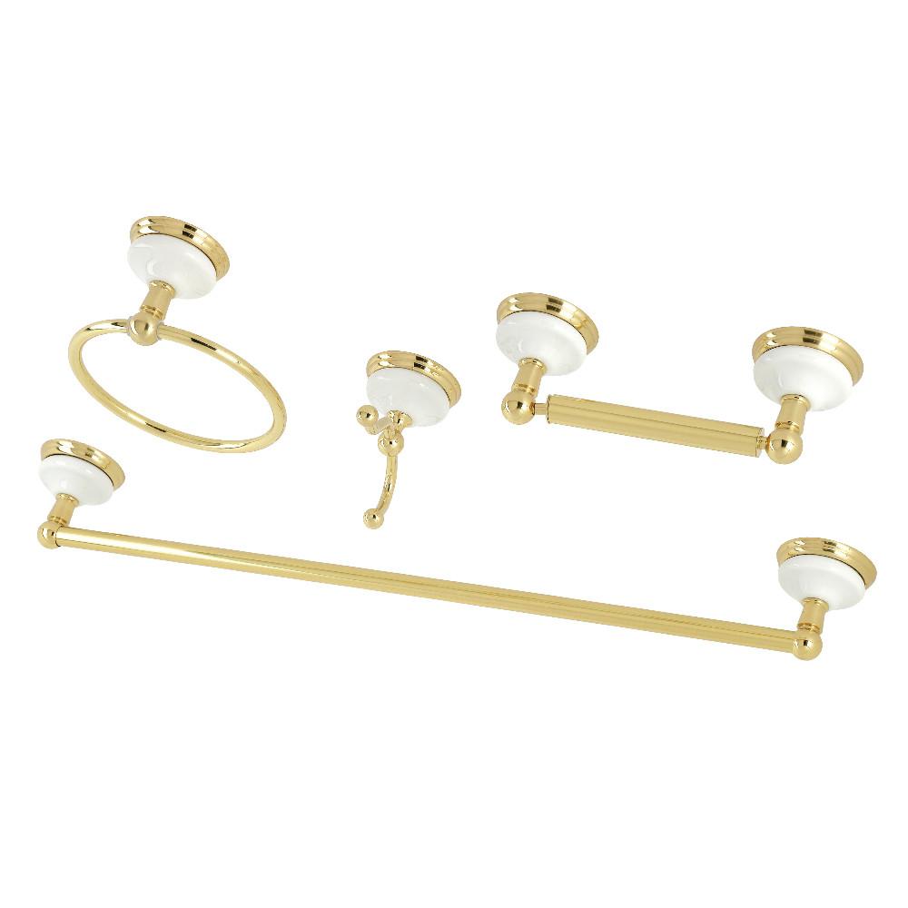 Kingston Brass Monarch 5 Piece Bathroom Hardware Set & Reviews